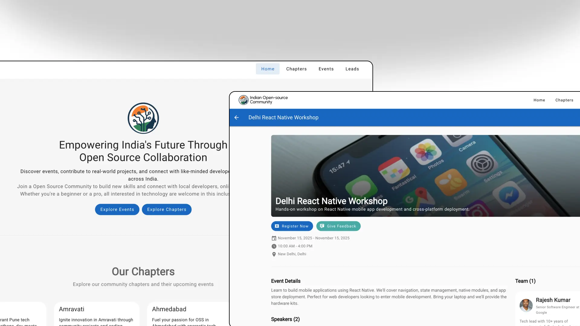 Community Management System product preview
